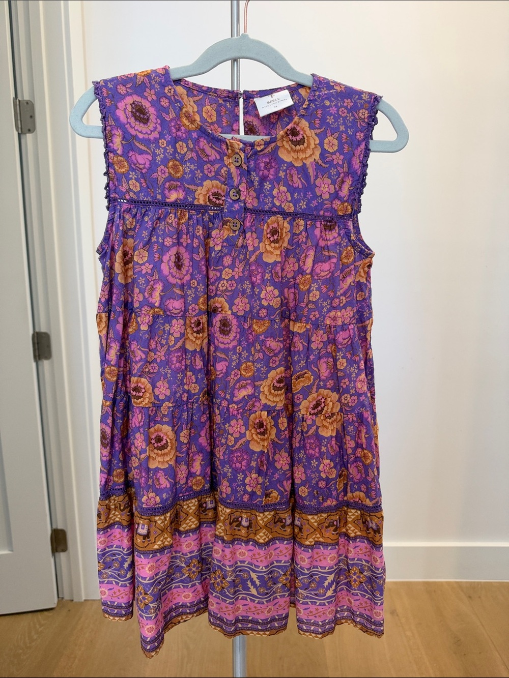 Spell & The Little Gypsies Floral Sleeveless Dress - size 7